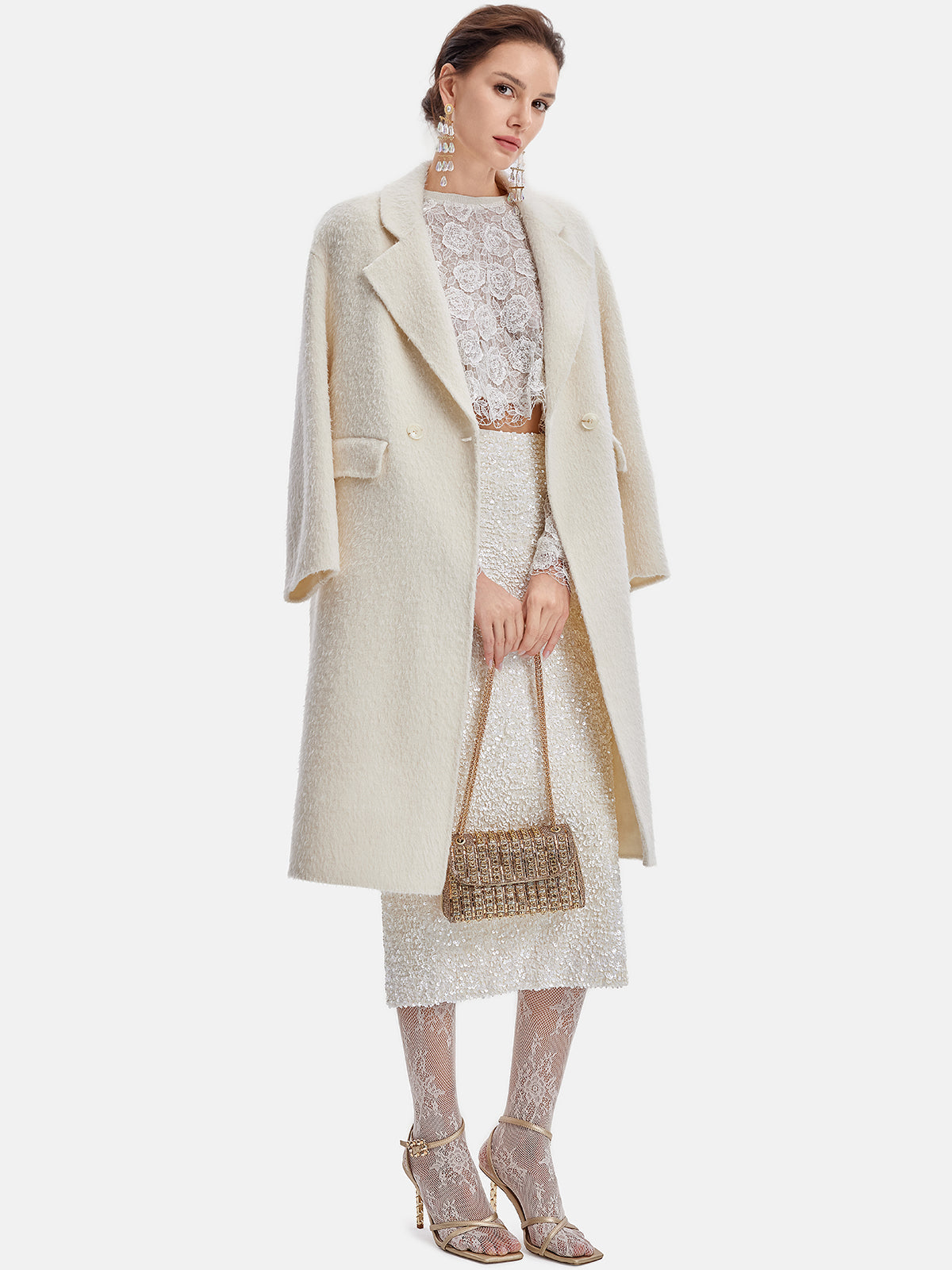 Kragenjacke aus australischer Alpakawolle