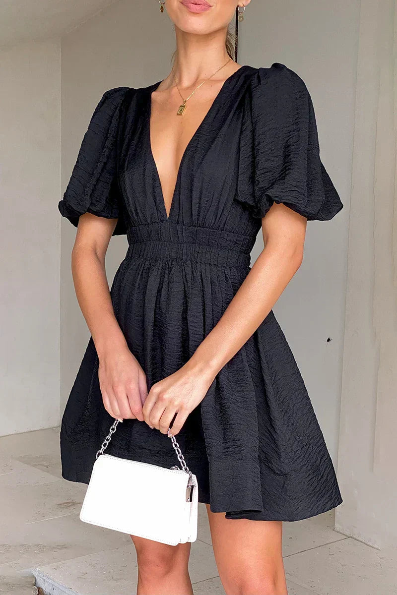 Erin Mini Elbise Siyah
