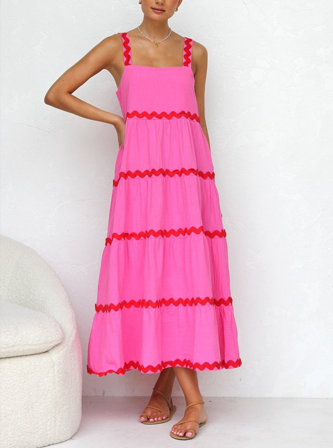Inari Maxikleid Rosa 