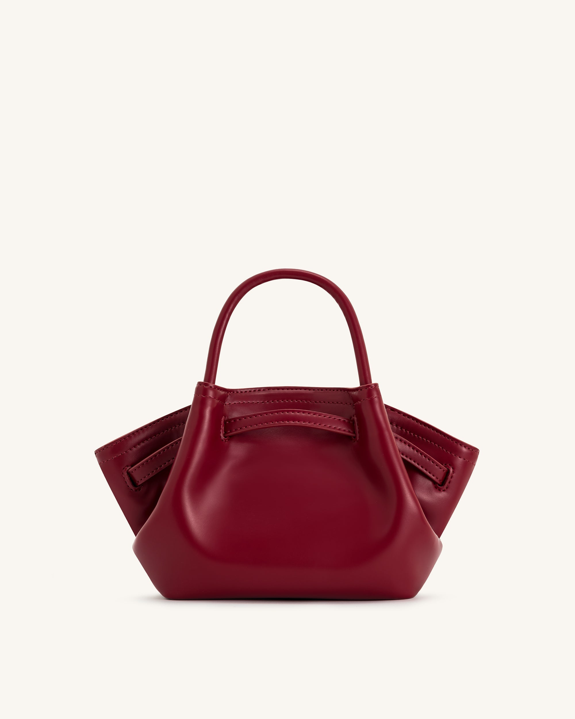 Hana Mini Vegan Deri Tote Çanta – Bordo (Claret), Çapraz Askılı ve El Çantası
