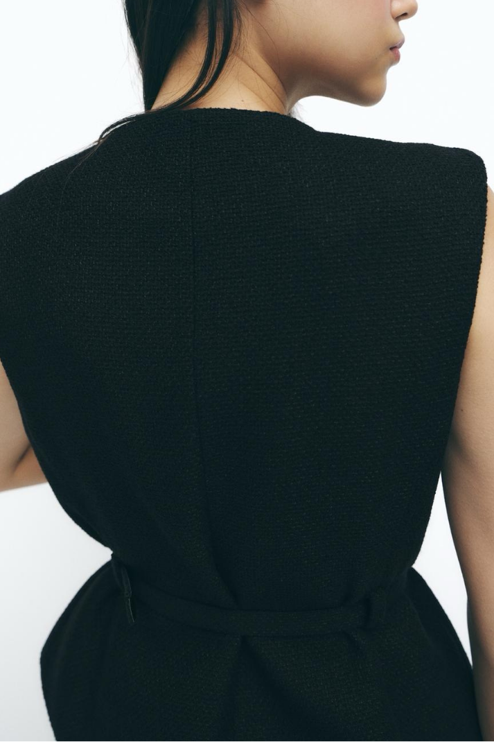 Carrie Tweed Belted Vest