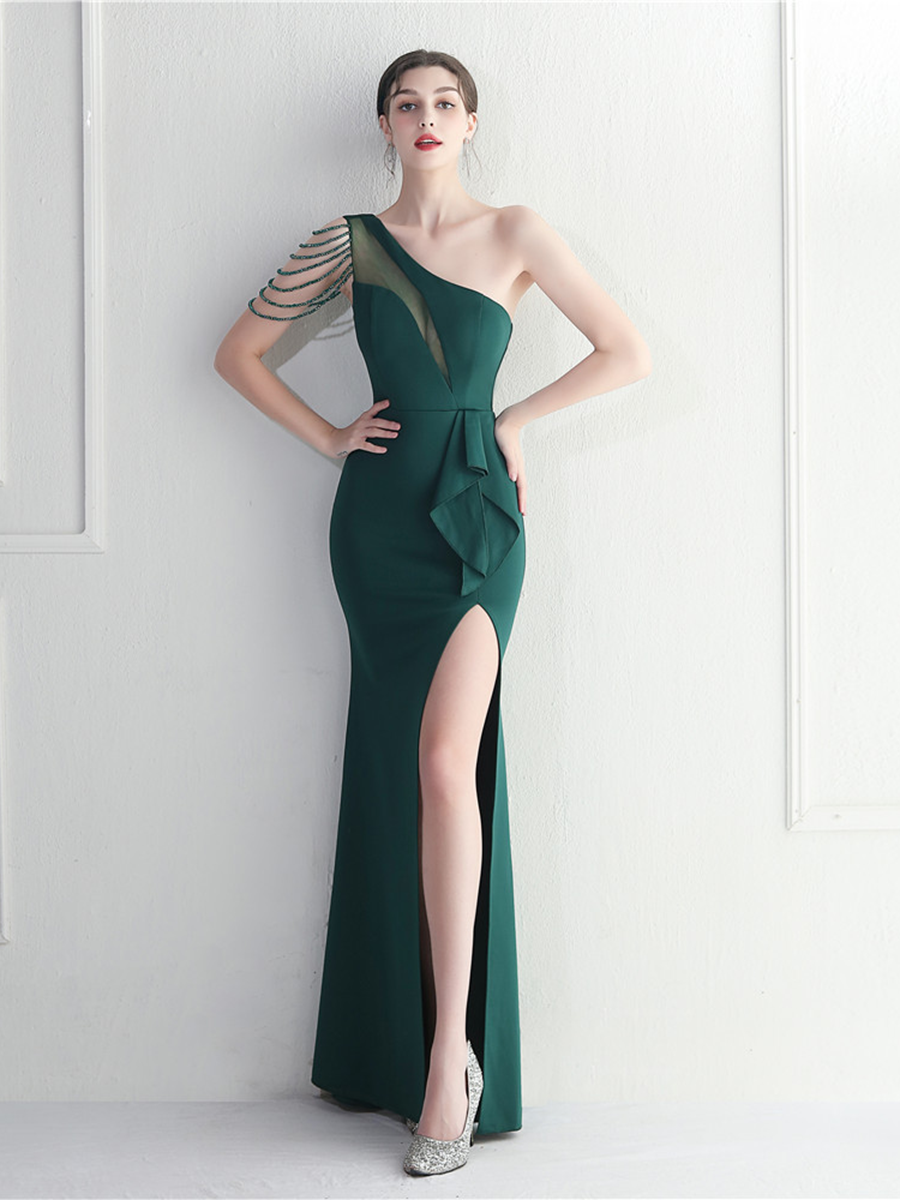 Saoirse One-Shoulder-Maxikleid