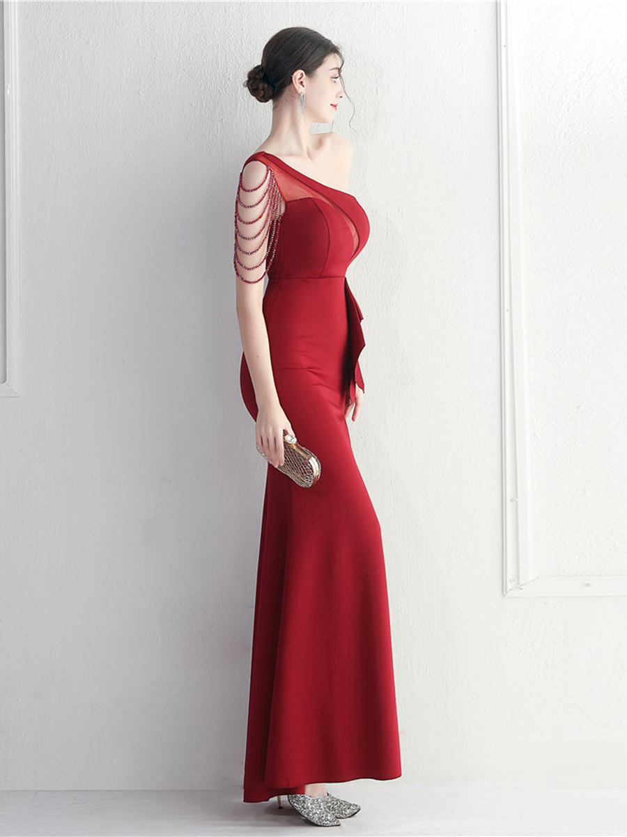 Saoirse One-Shoulder-Maxikleid