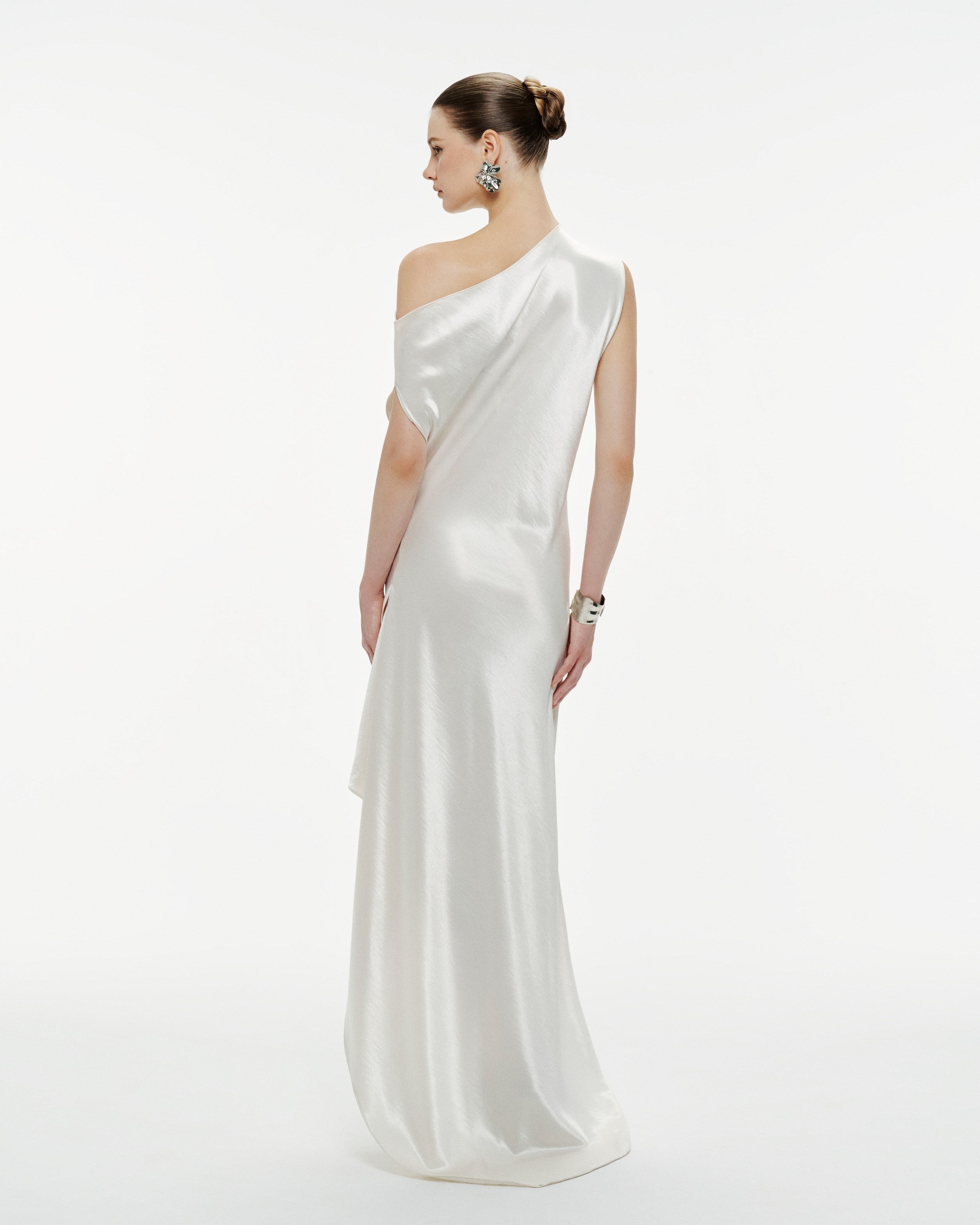 Astraea Maxi Elbise -Beyaz