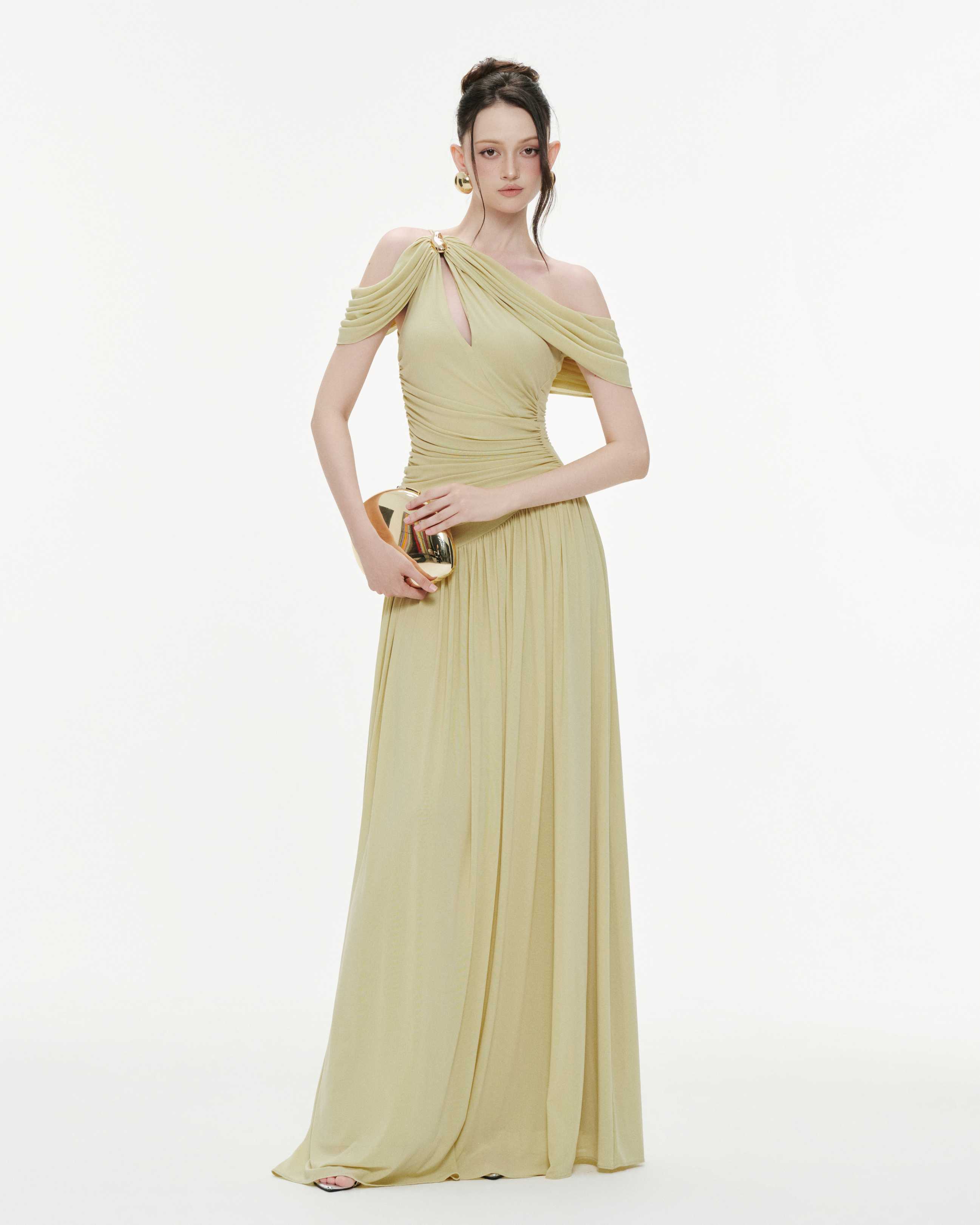 Ariadne Maxi Elbise-Yeşil