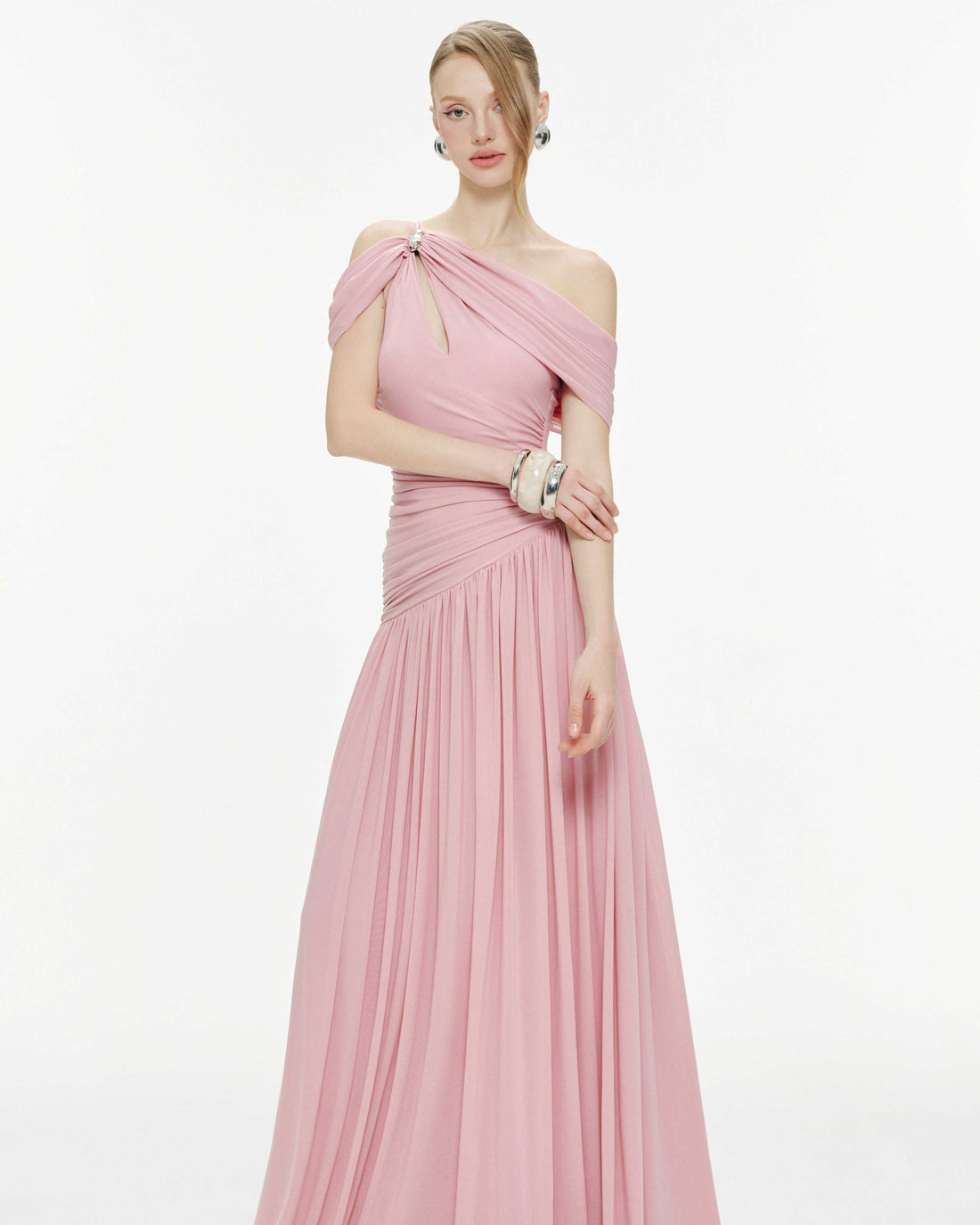 Ariadne Maxi Elbise-Pembe