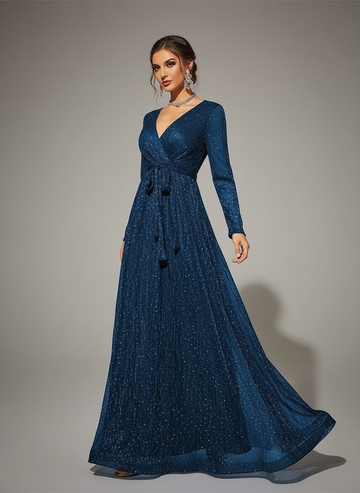 Seraphina Langarm-Maxikleid