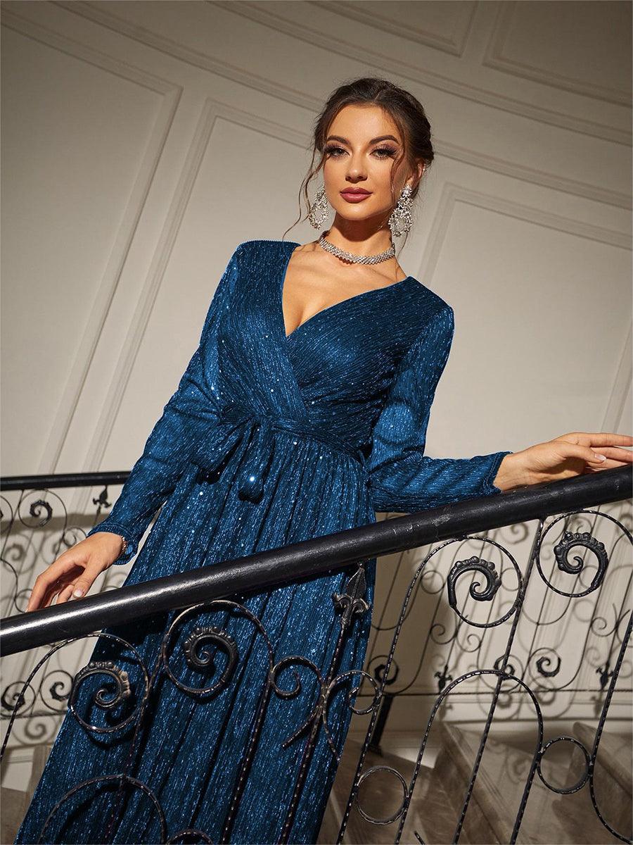 Seraphina Langarm-Maxikleid