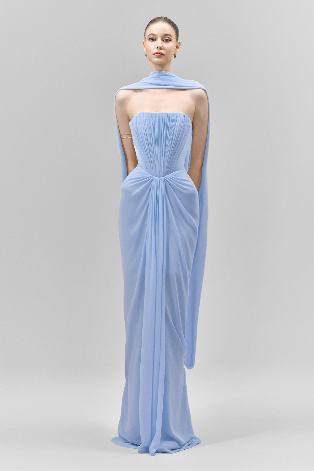 Marivelle Maxi Elbise-Mavi
