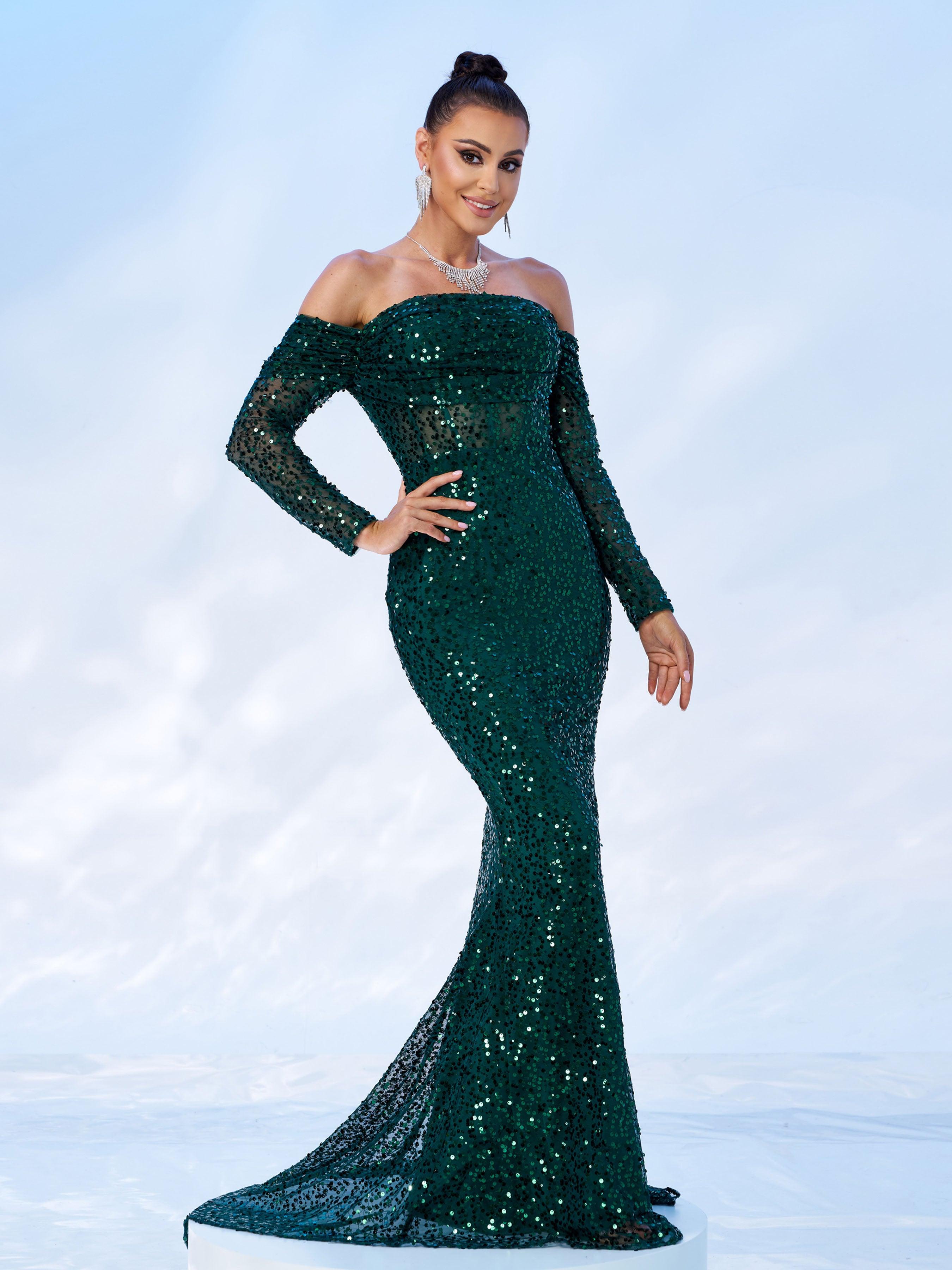 Delphine Meerjungfrauen-Maxikleid