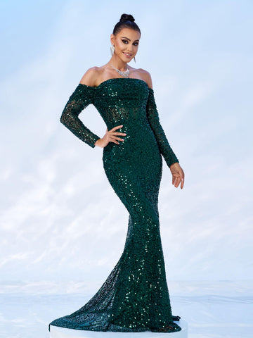 Delphine Meerjungfrauen-Maxikleid