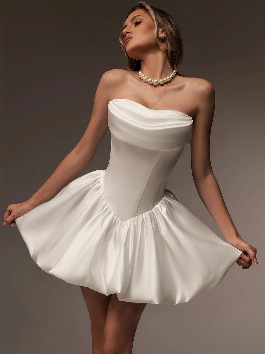 Jovienne Satin-Minikleid