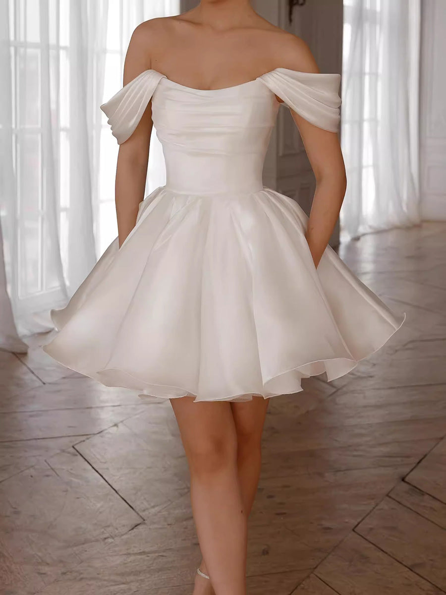 Nyx Draped Satin Mini Dress 