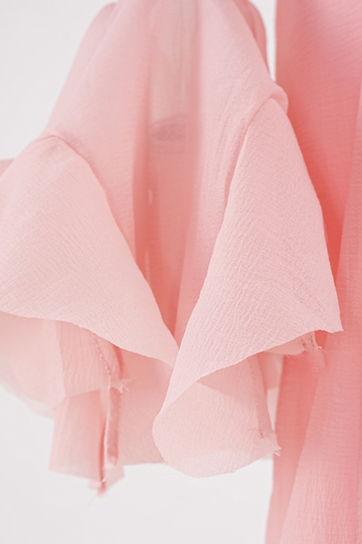 McCarthy File Rüschen-Midikleid Rosa