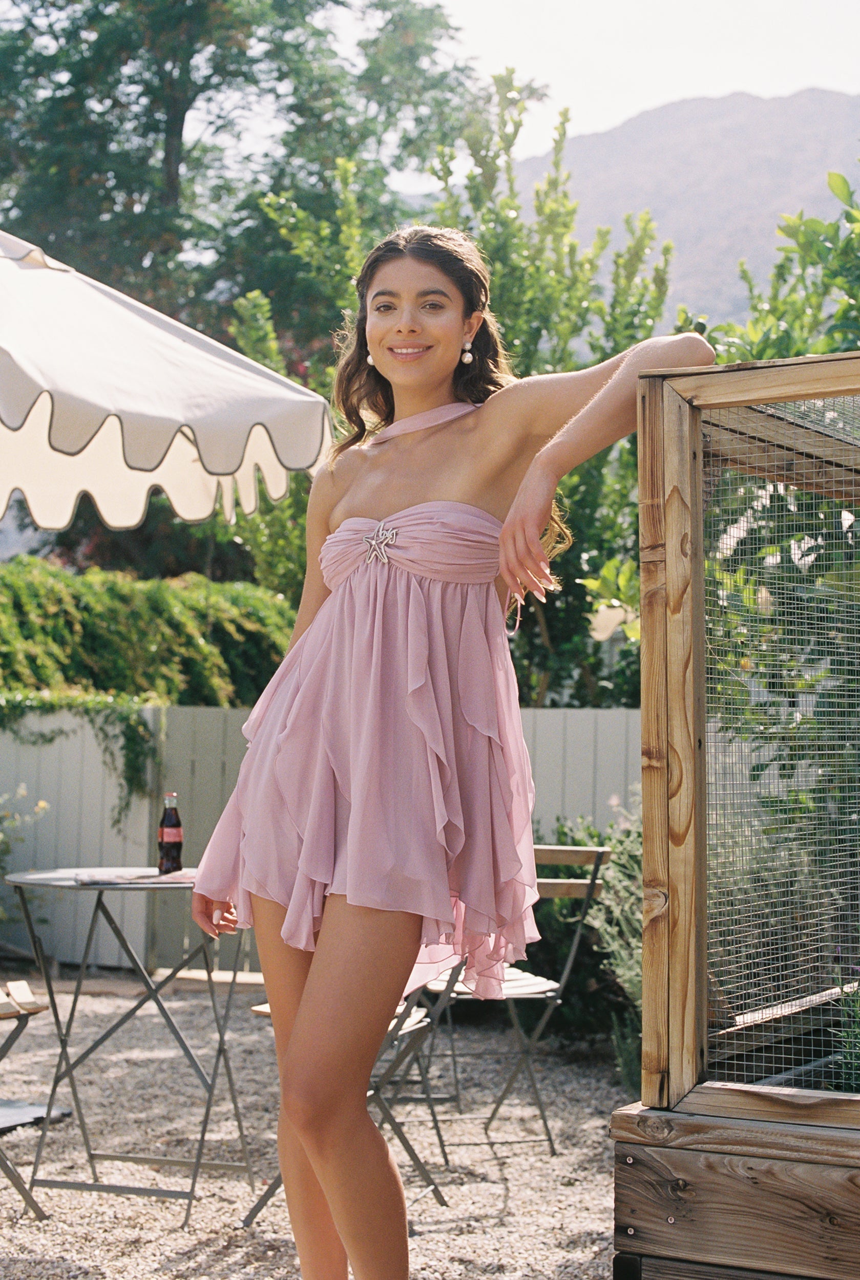 Amelia Çiçekli Mini Elbise
