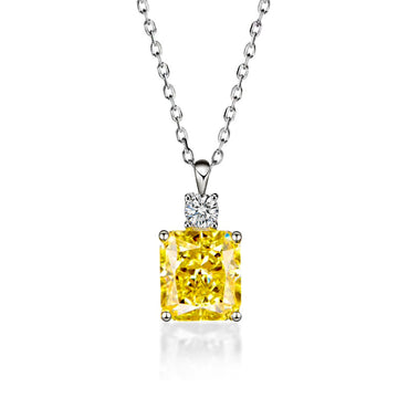 925 ayar buz çiçeği moissanite kolye