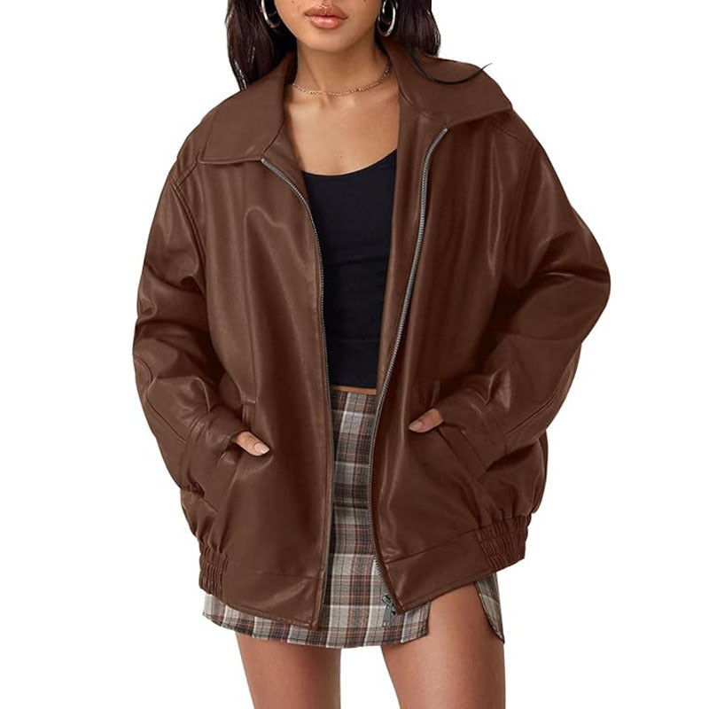 Aurelia Oversize Deri Ceket