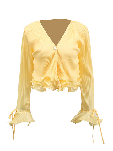 Bluse mit Falten