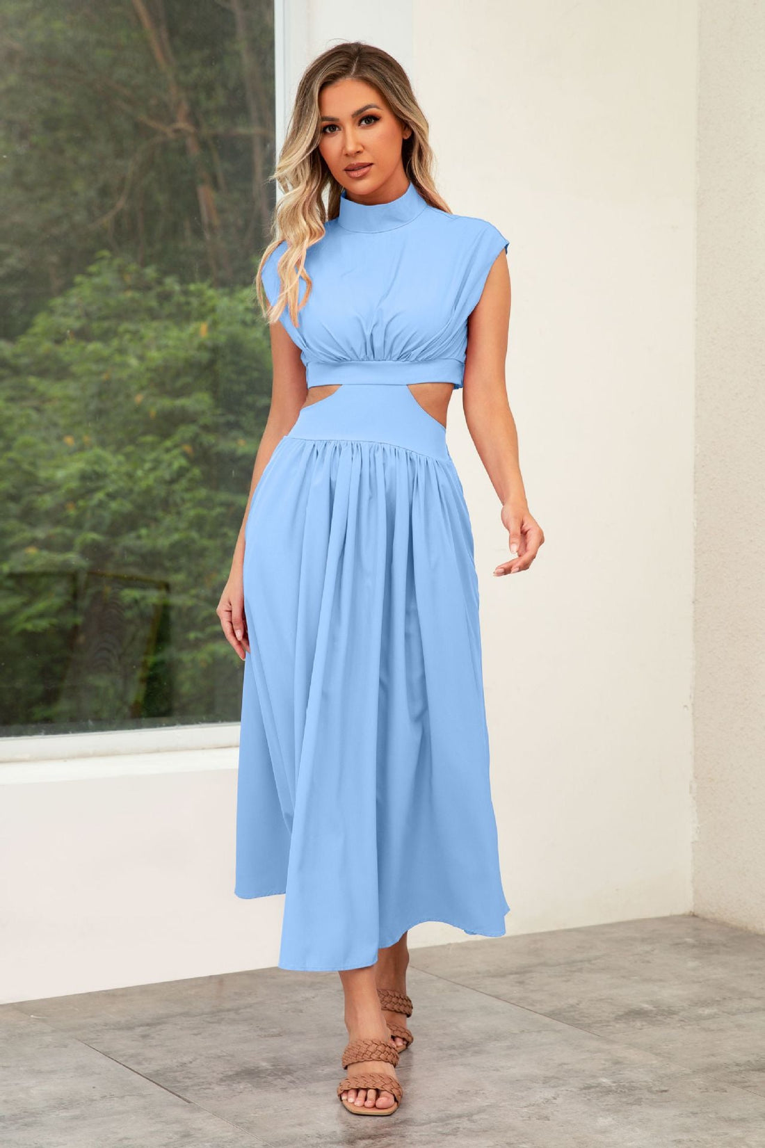 Midikleid mit geradem Schnitt