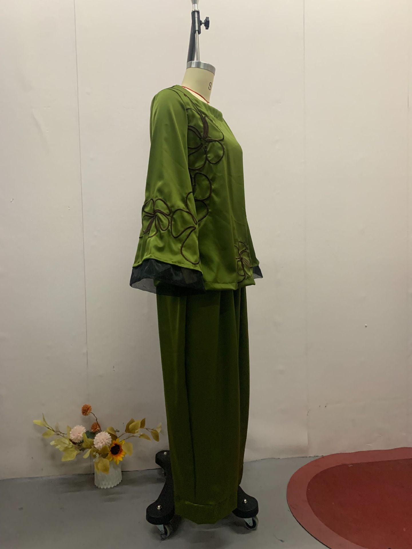 Alisora Yeşil Şık Kadife İkili Takım