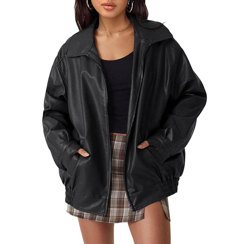 Aurelia Oversize Deri Ceket