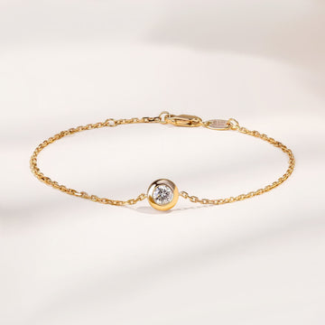 S925 ayar gümüş moissanite kabarcık bileklik