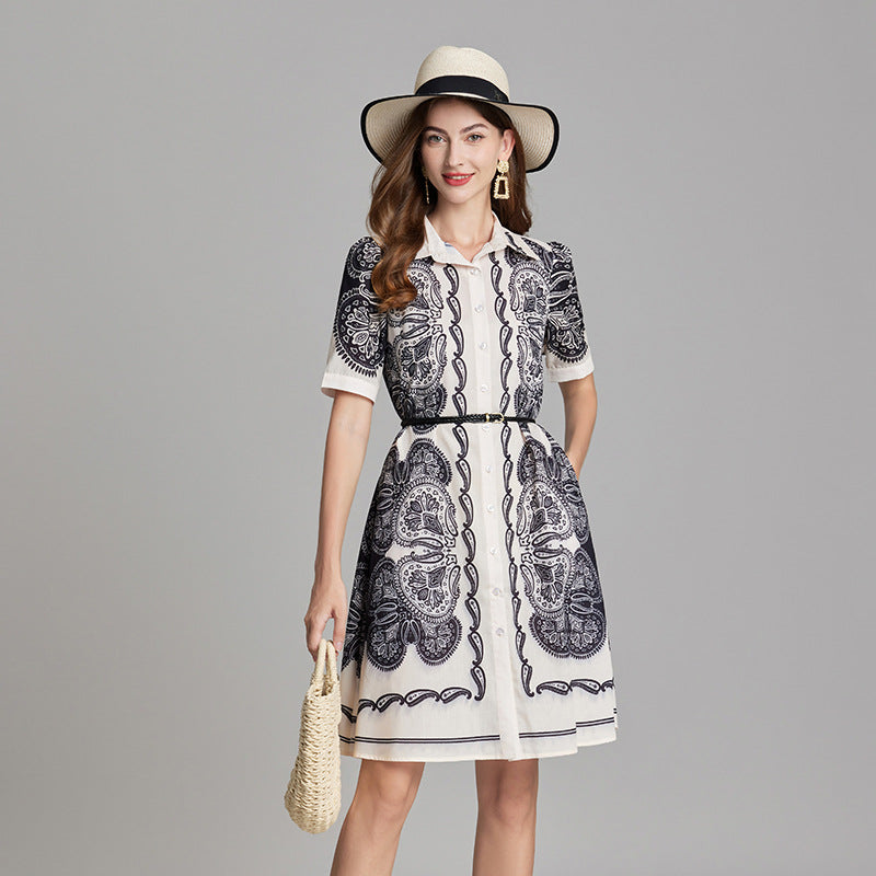 Désirée Color Block Pattern Printed Mini Dress