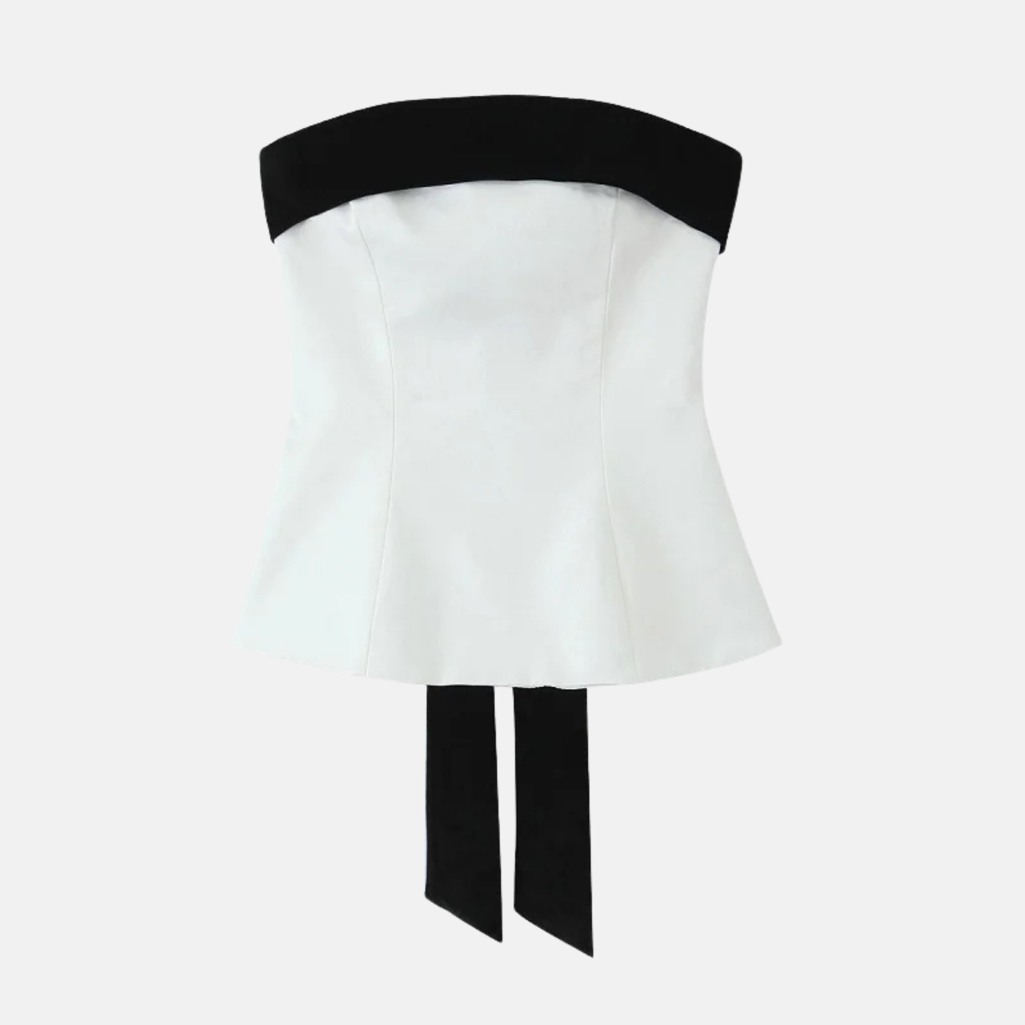Trägerlose Bluse „Ophelia“ mit Rückendetail 