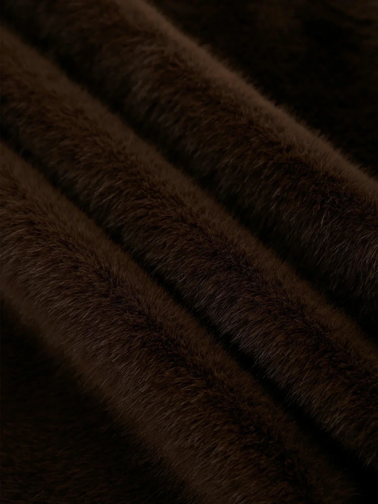 V-Neck Long-Sleeved Eco-Friendly Fur Short Coat