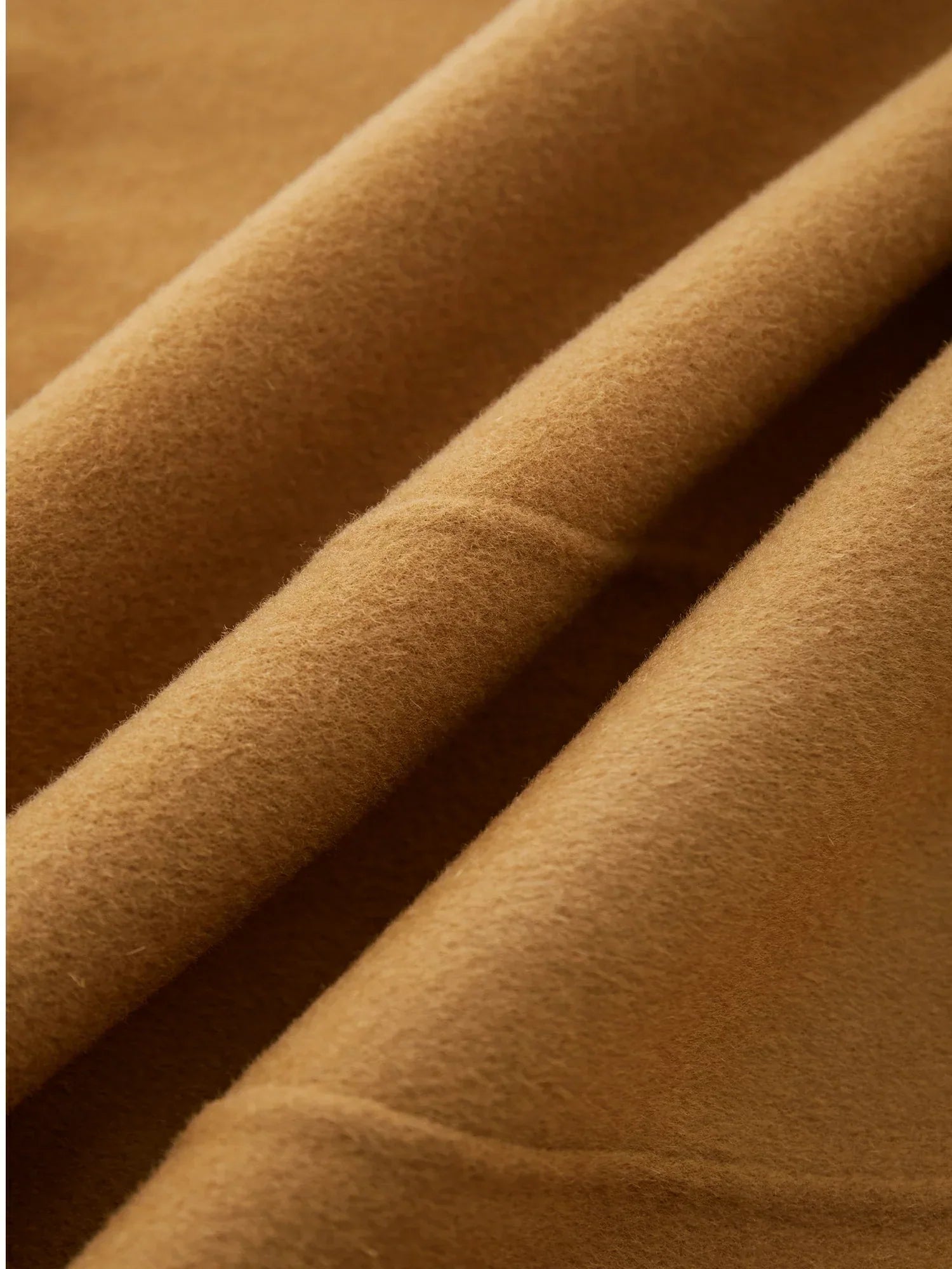 Wool Notched Collar Classic Double-Breasted Coat