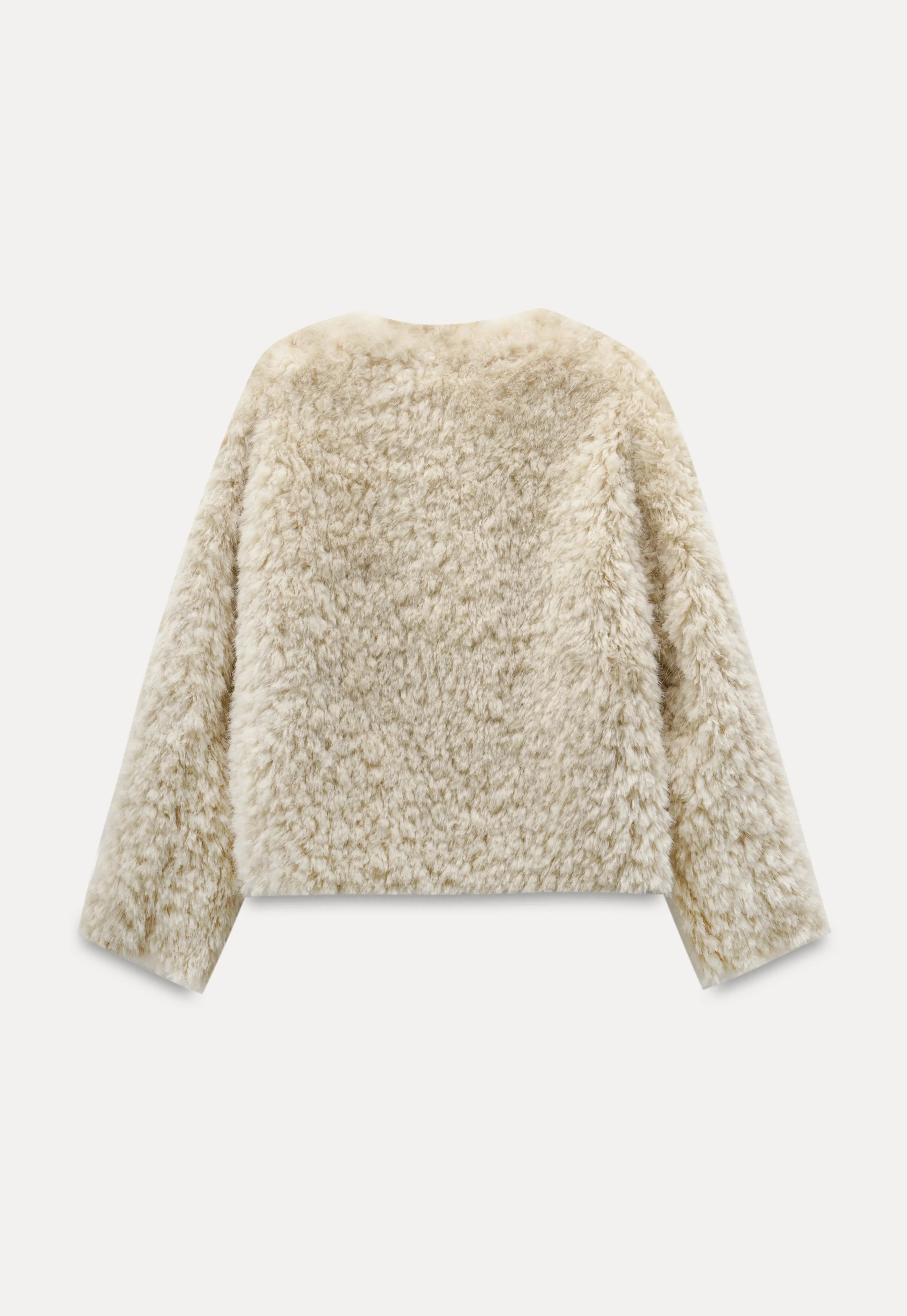 Faltbare Kunstpelzjacke für Damen
