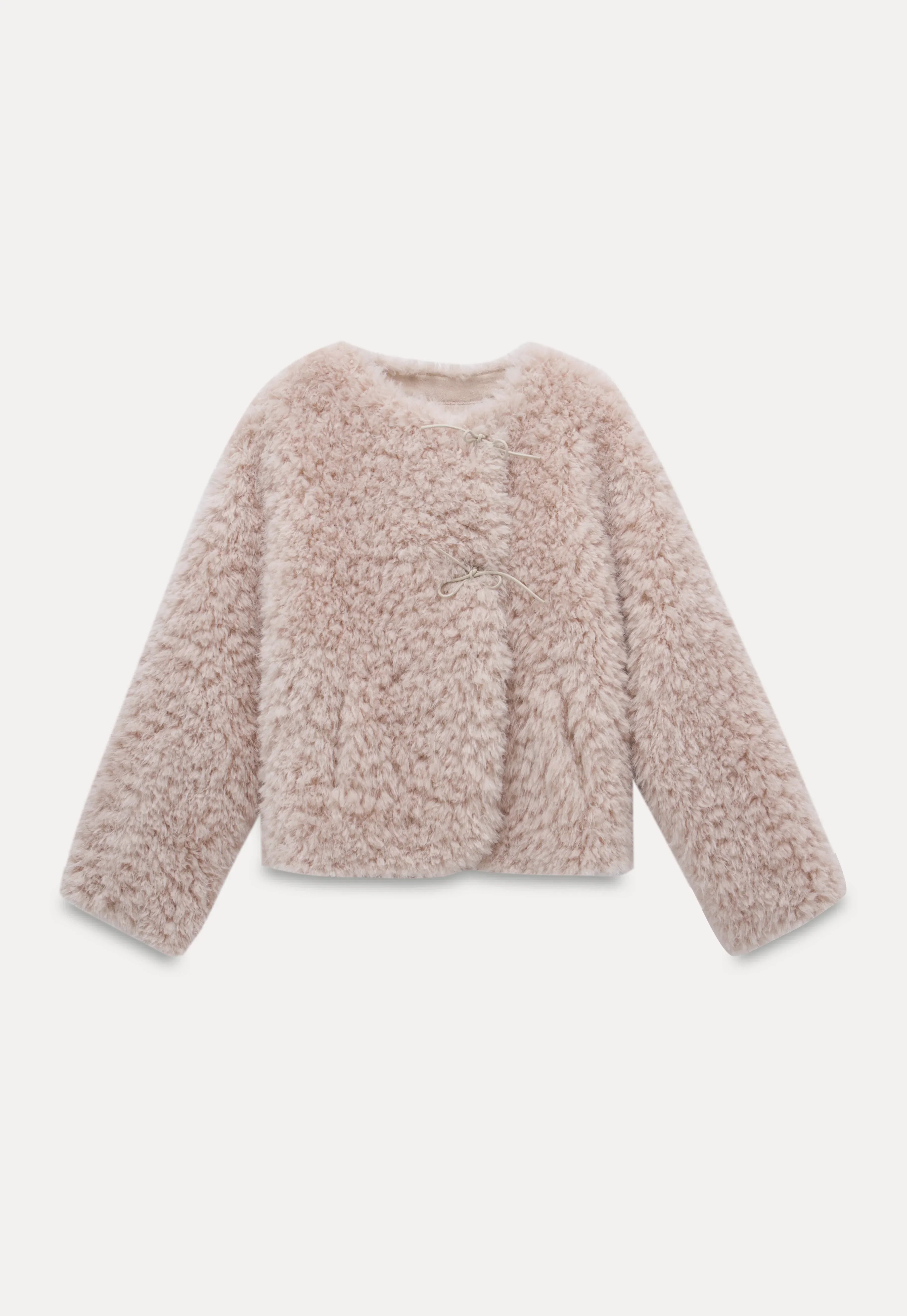 Faltbare Kunstpelzjacke für Damen
