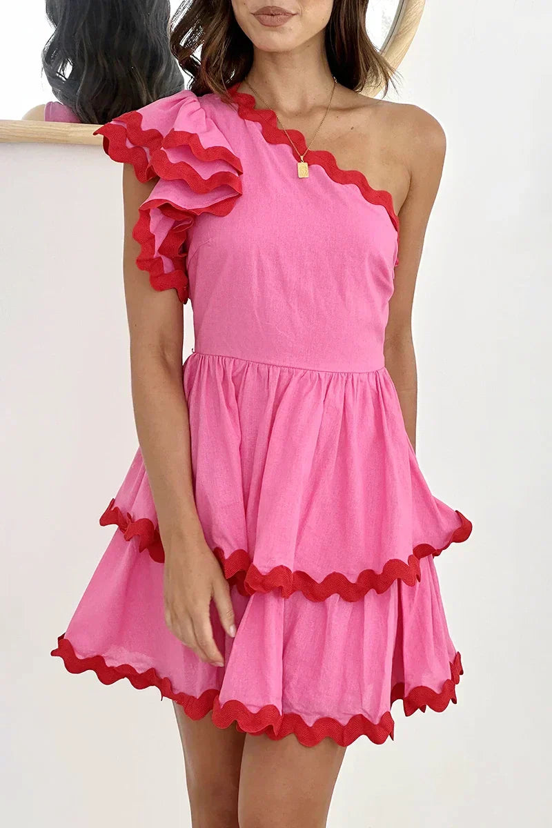 Daisuke Minikleid - Rosa/Rot