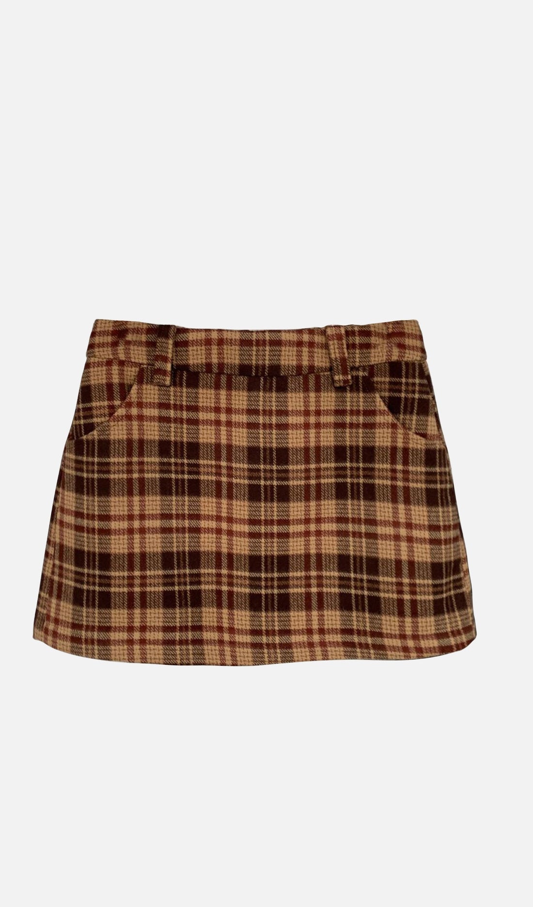 Vintage Plaid Mini Skirt