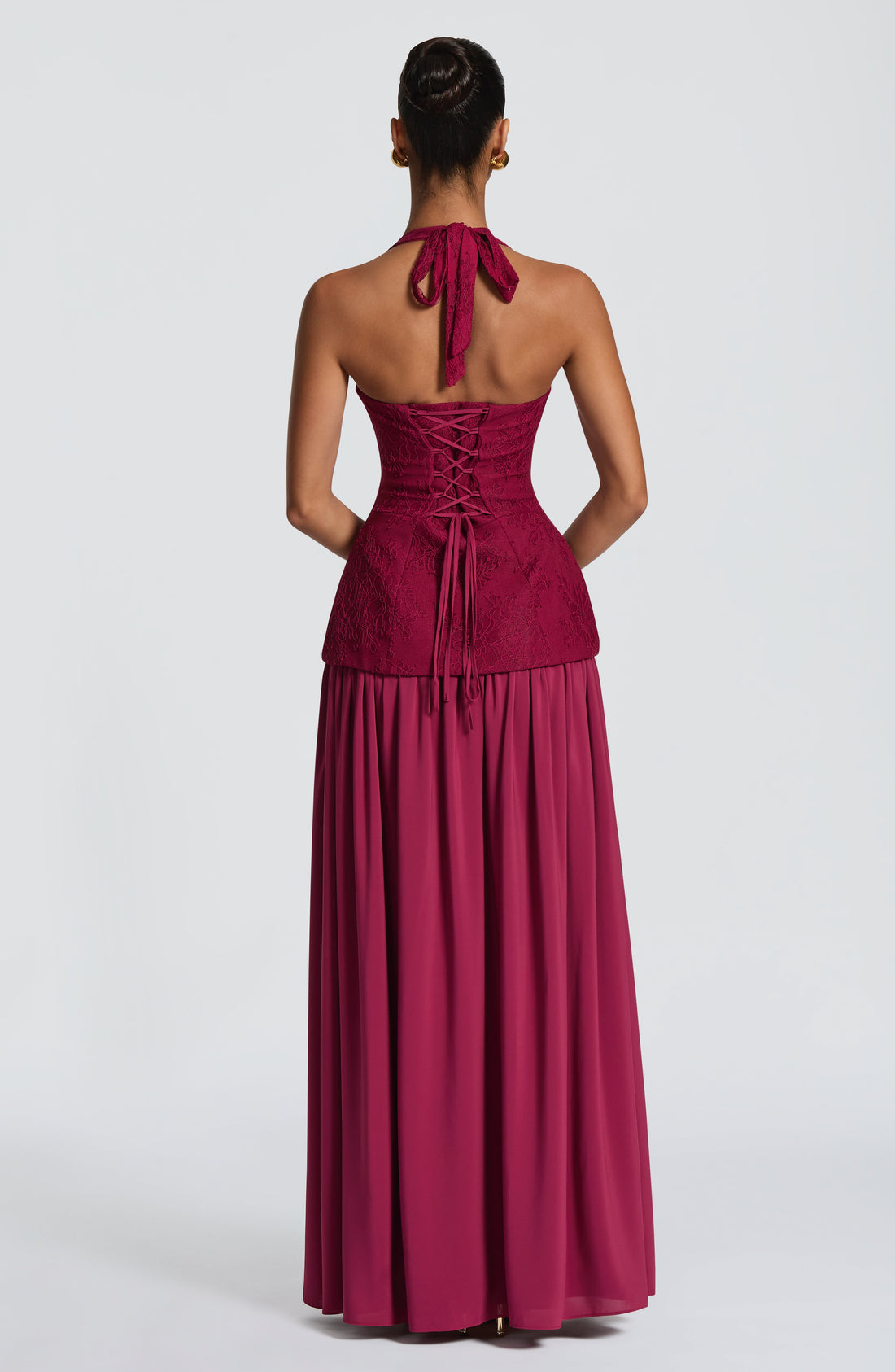 Almira Maxi Elbise - Mulberry
