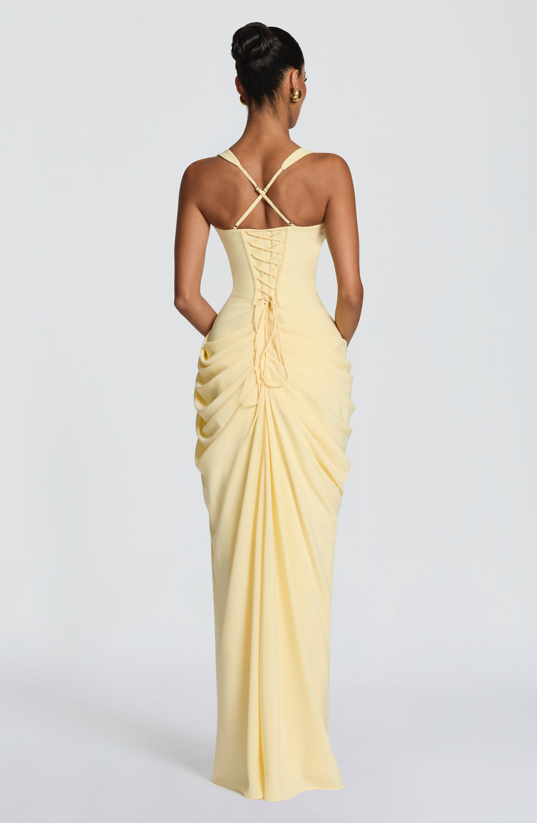 Vlara Maxi Elbise - Limon
