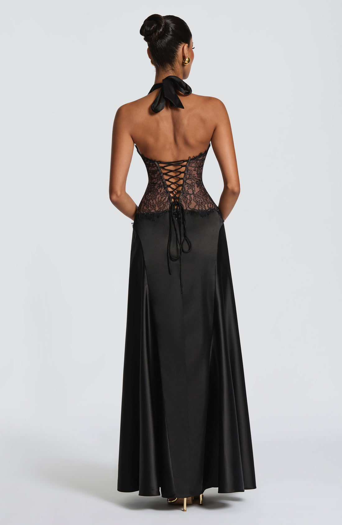 Virella Maxi Elbise - Siyah