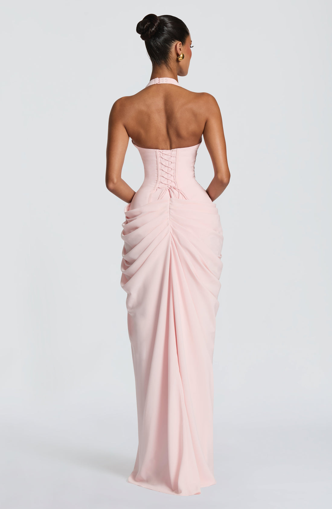 Minette Maxi Elbise - Pembe