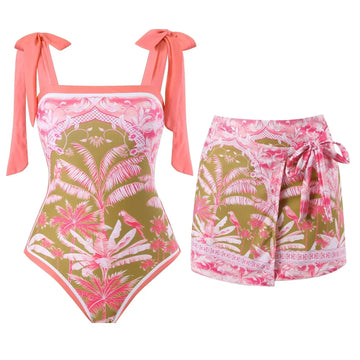 Heily Swimsuit Skirt Set