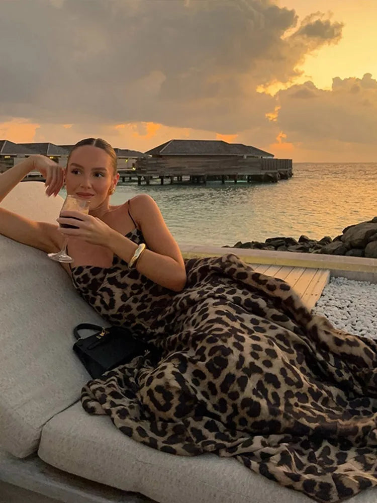 Antonella Leopar Uzun Elbise