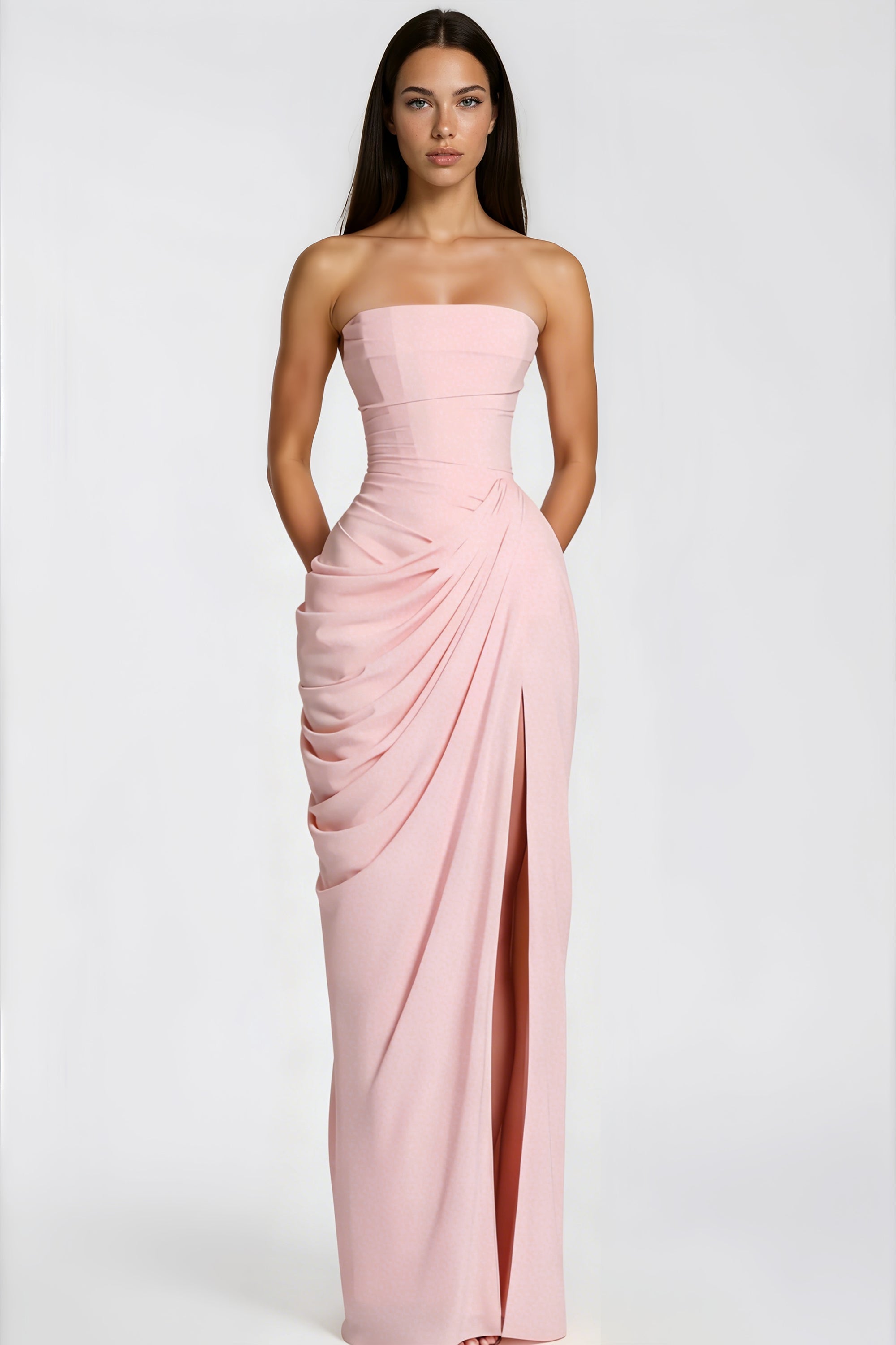Cyra Maxi Elbise - Pembe