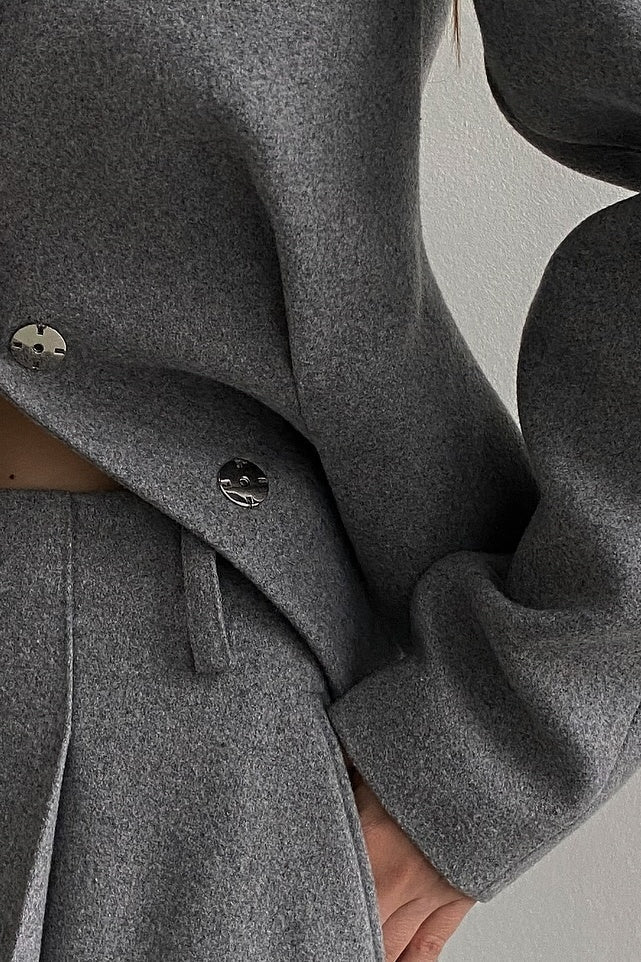 Georgia Yaka Blazer Midi Skirt Set