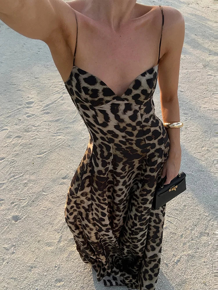 Antonella Leopar Uzun Elbise