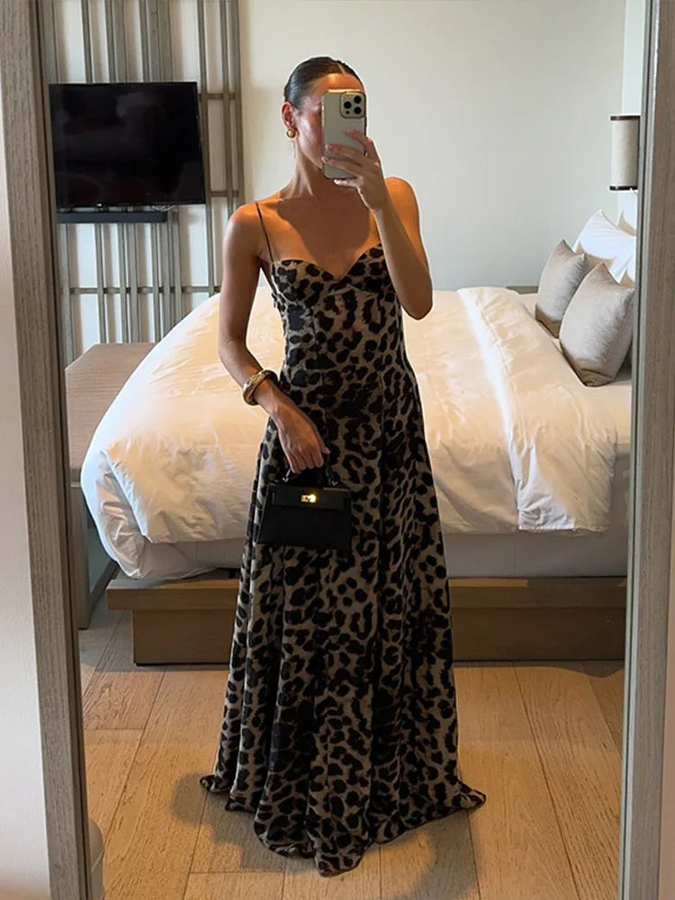 Antonella Leopar Uzun Elbise