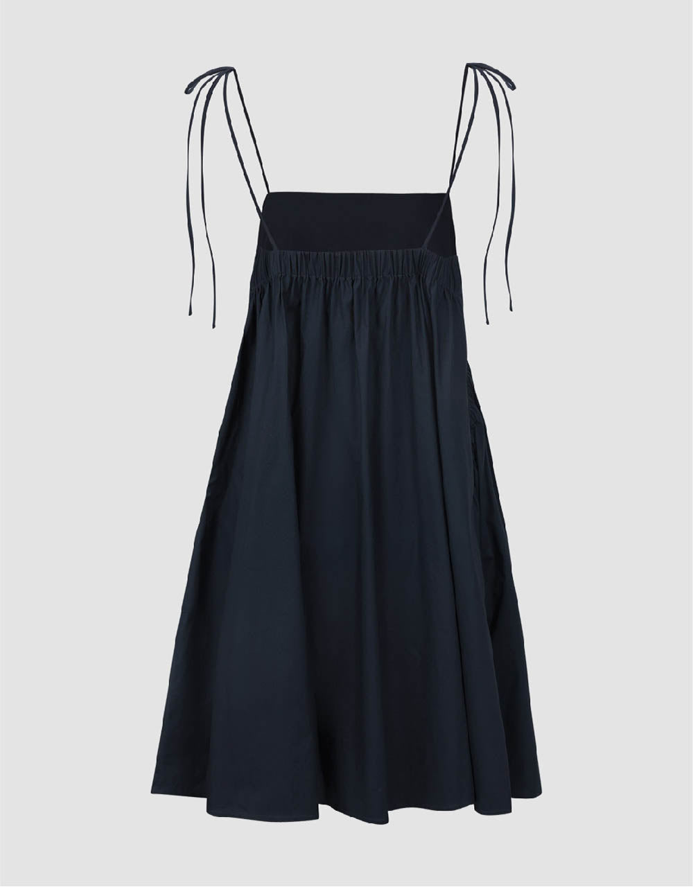 Kare Kesim Yaka A-Line Mini Elbise