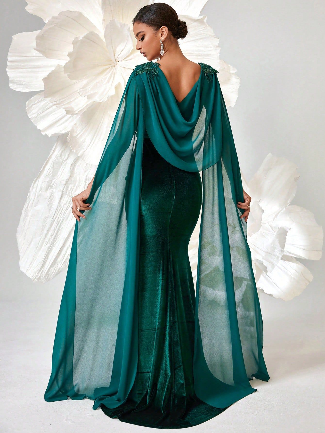 Dulcinea Velvet Mermaid Maxi Dress 