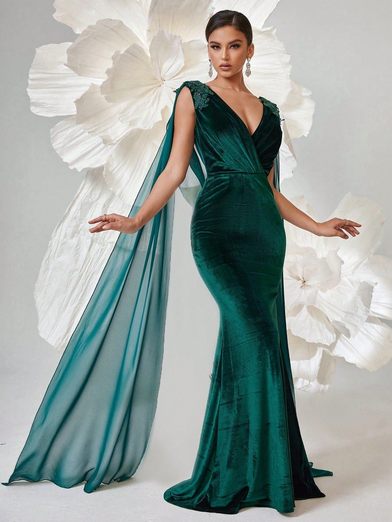 Dulcinea Velvet Mermaid Maxi Dress 