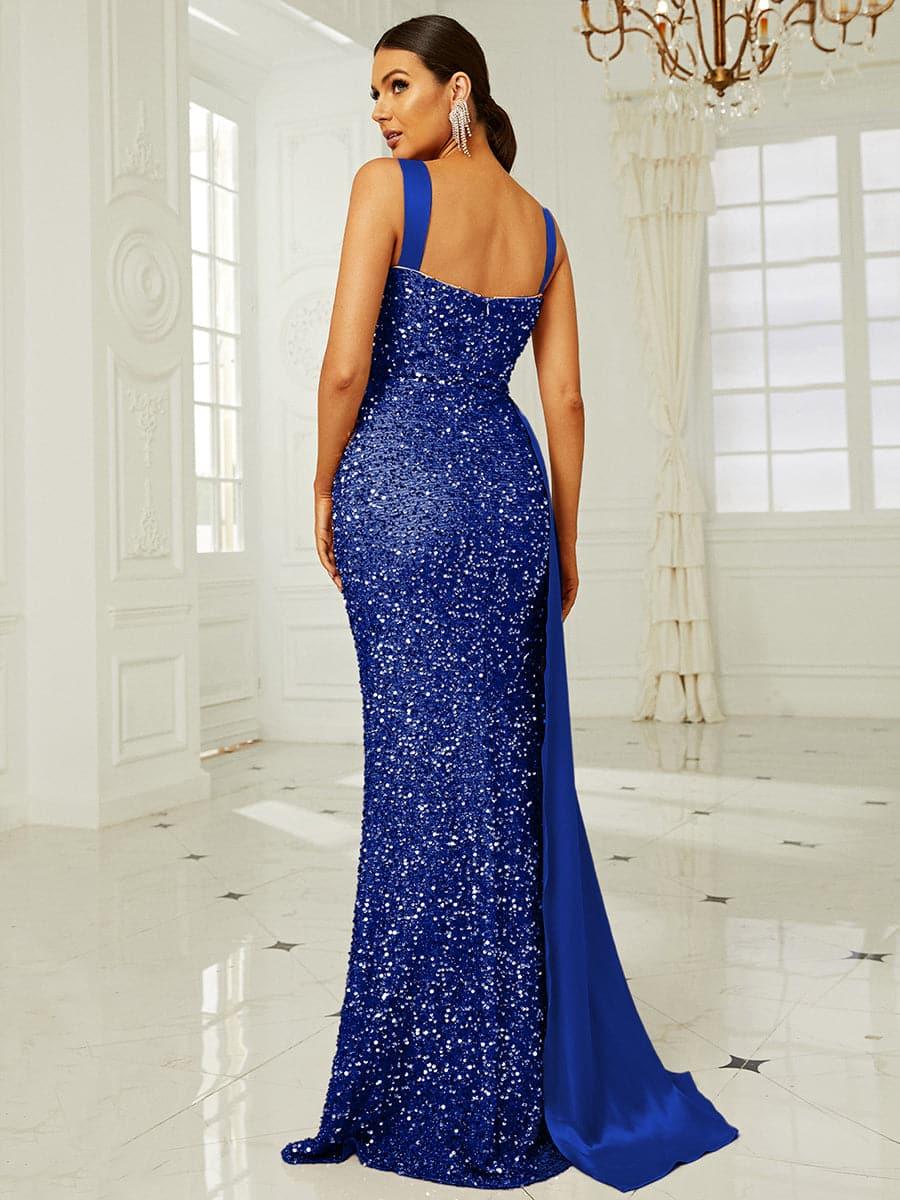 Winslet gestreiftes Korsett-Maxikleid