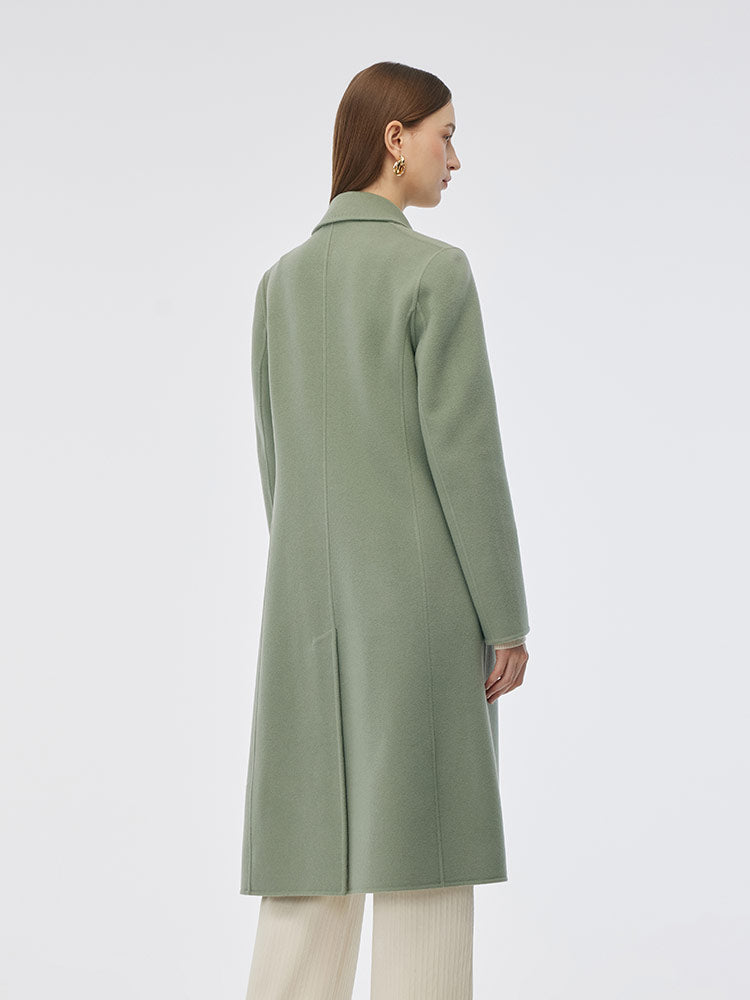 Double-Sided Back Slit Women's Coat 