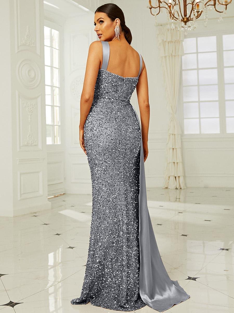 Winslet gestreiftes Korsett-Maxikleid